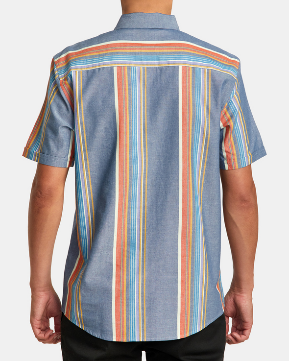 RVCA Mayday Stripe Short Sleeve Shirt
