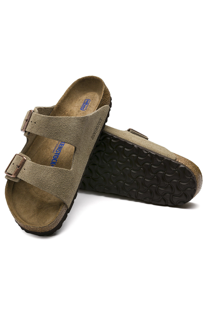Birkenstock Arizona Soft Footbed Suede Leather Unisex Sandals (Regular Fit)