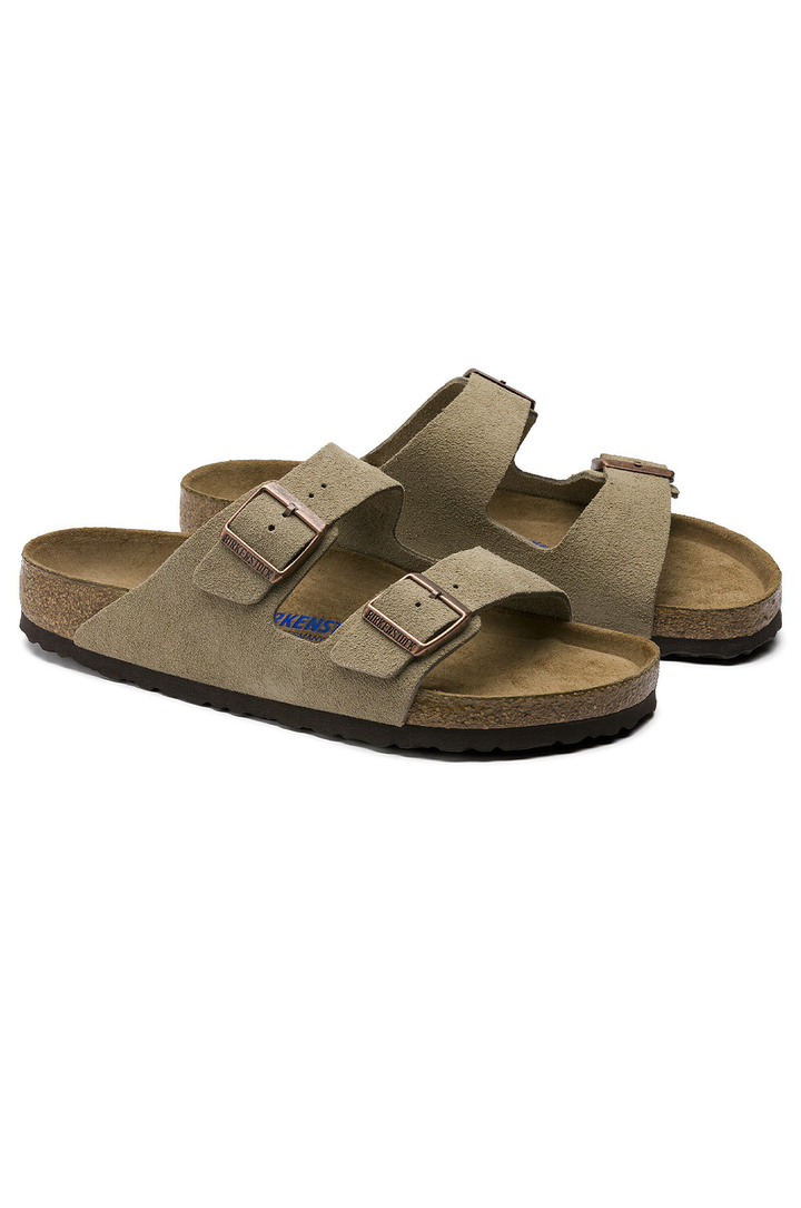 Birkenstock Arizona Soft Footbed Suede Leather Unisex Sandals (Regular Fit)
