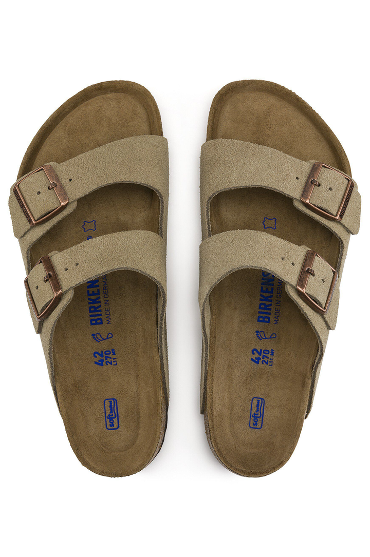 Birkenstock Arizona Soft Footbed Suede Leather Unisex Sandals (Regular Fit)