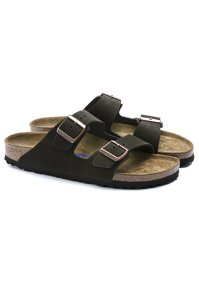 Birkenstock Arizona Soft Footbed Suede Leather Unisex Sandals (Regular Fit)