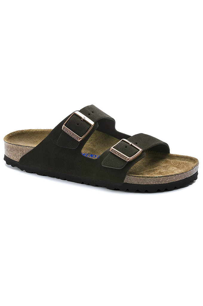 Birkenstock Arizona Soft Footbed Suede Leather Unisex Sandals (Regular Fit)