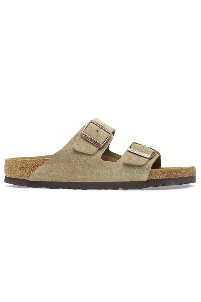 Birkenstock Arizona Suede Leather Unisex Sandals (Regular Fit)
