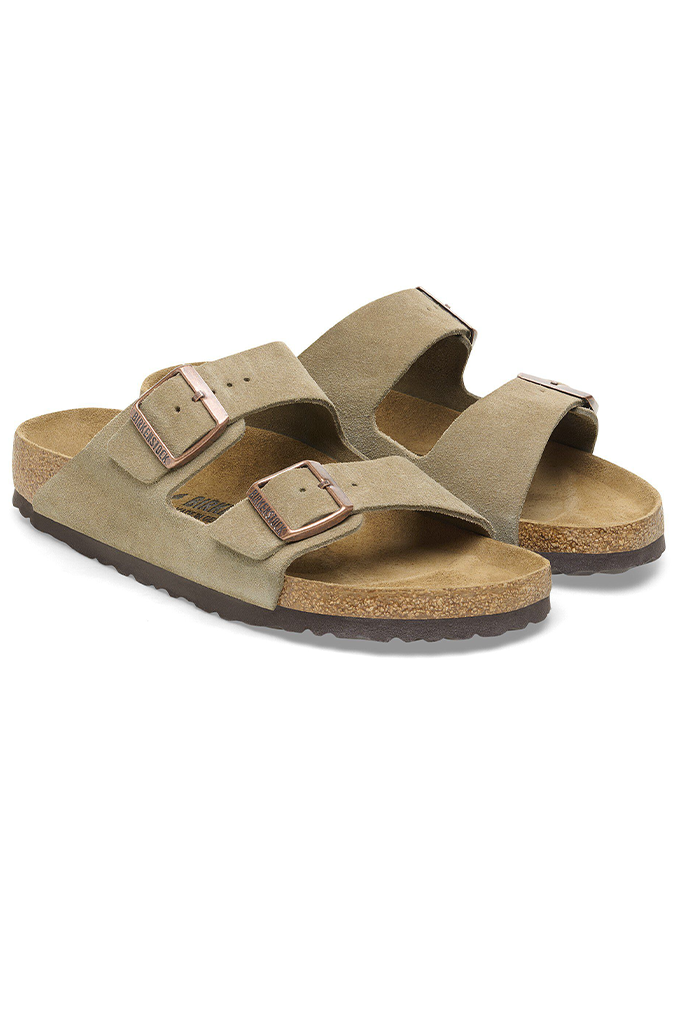 Birkenstock Arizona Suede Leather Unisex Sandals (Regular Fit)