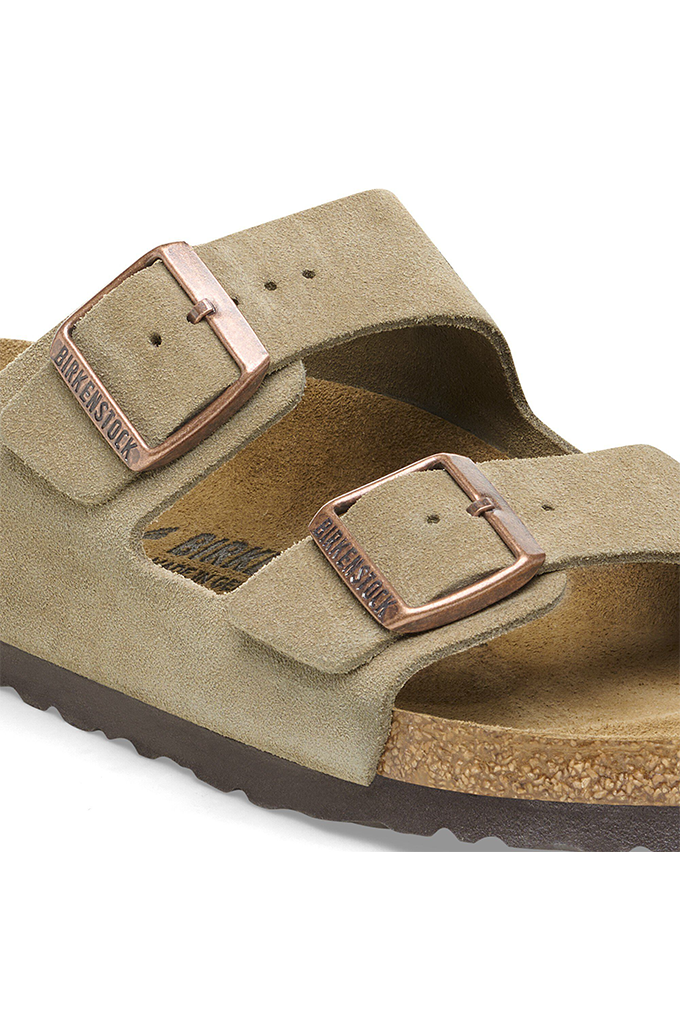 Birkenstock Arizona Suede Leather Unisex Sandals (Regular Fit)