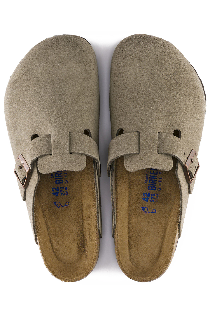Birkenstock Boston Soft Footbed Suede Clogs (Regular Fit)