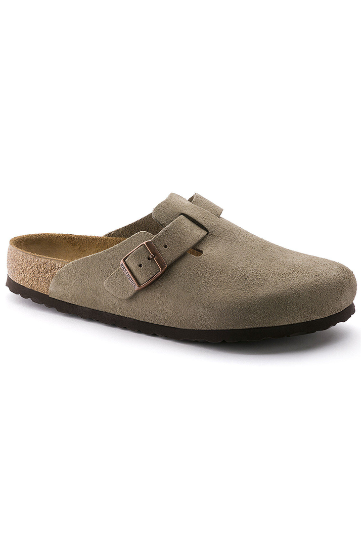 Birkenstock Boston Soft Footbed Suede Clogs (Regular Fit)