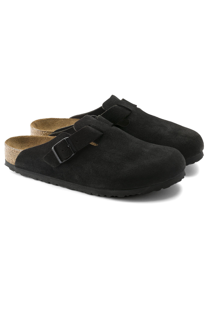 Birkenstock Boston Soft Footbed Suede Clogs (Regular Fit)