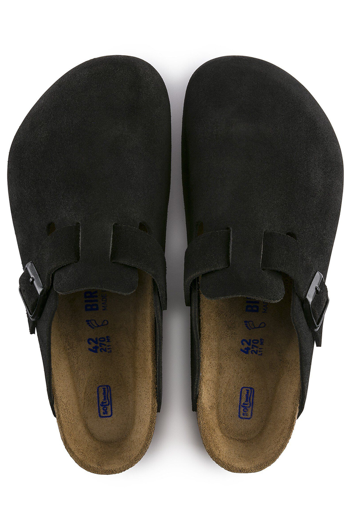 Birkenstock Boston Soft Footbed Suede Clogs (Regular Fit)