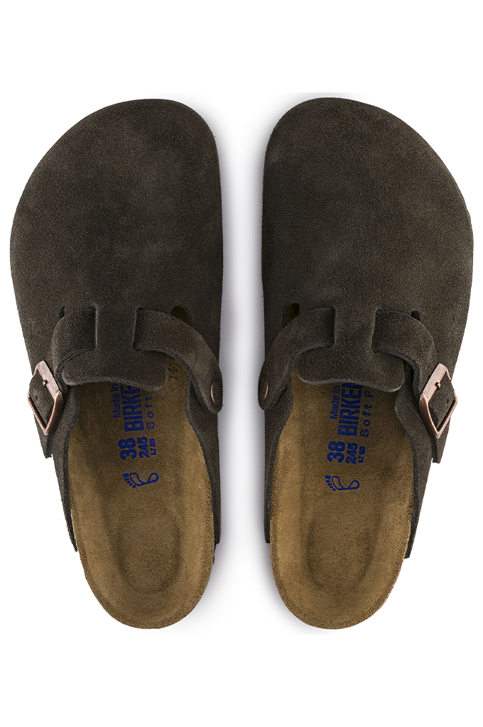 Birkenstock Boston Soft Footbed Suede Clogs Narrow Fit