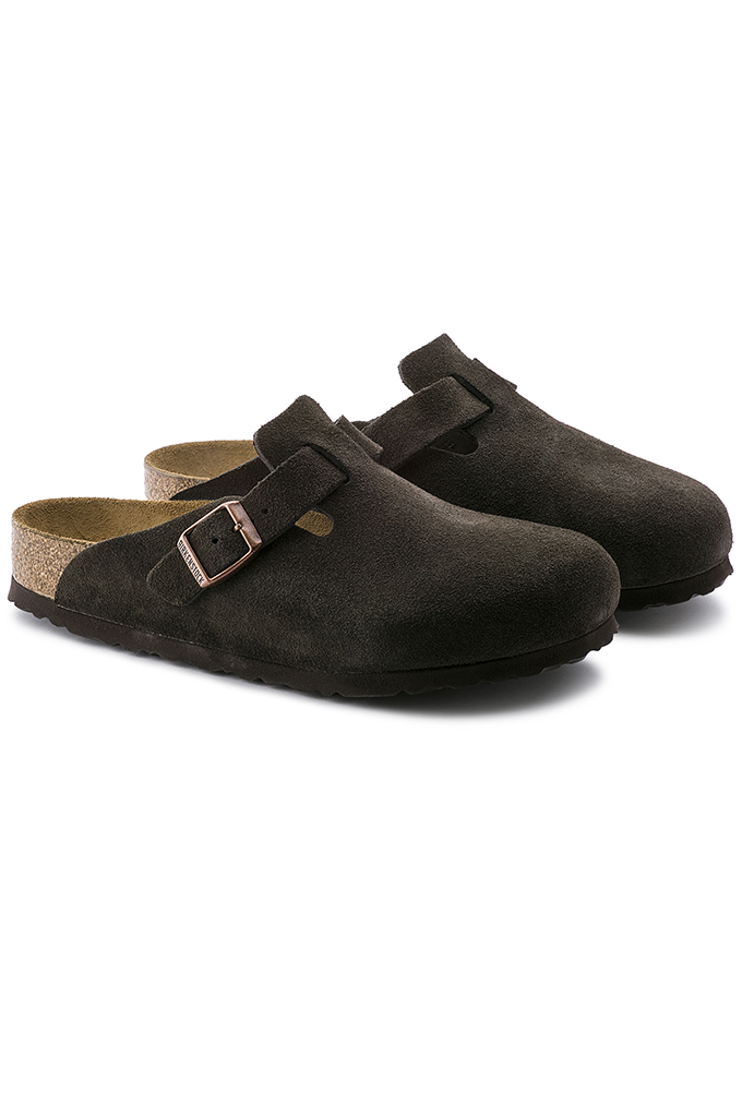 Birkenstock Boston Soft Footbed Suede Clogs Narrow Fit -