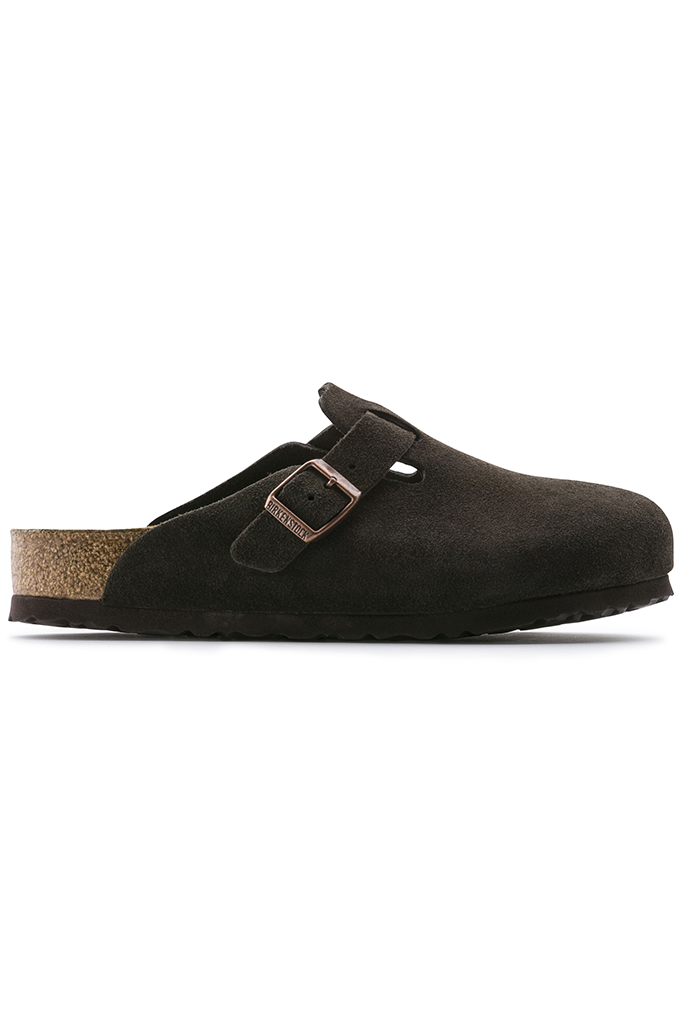 Birkenstock boston clog mocha suede 2025