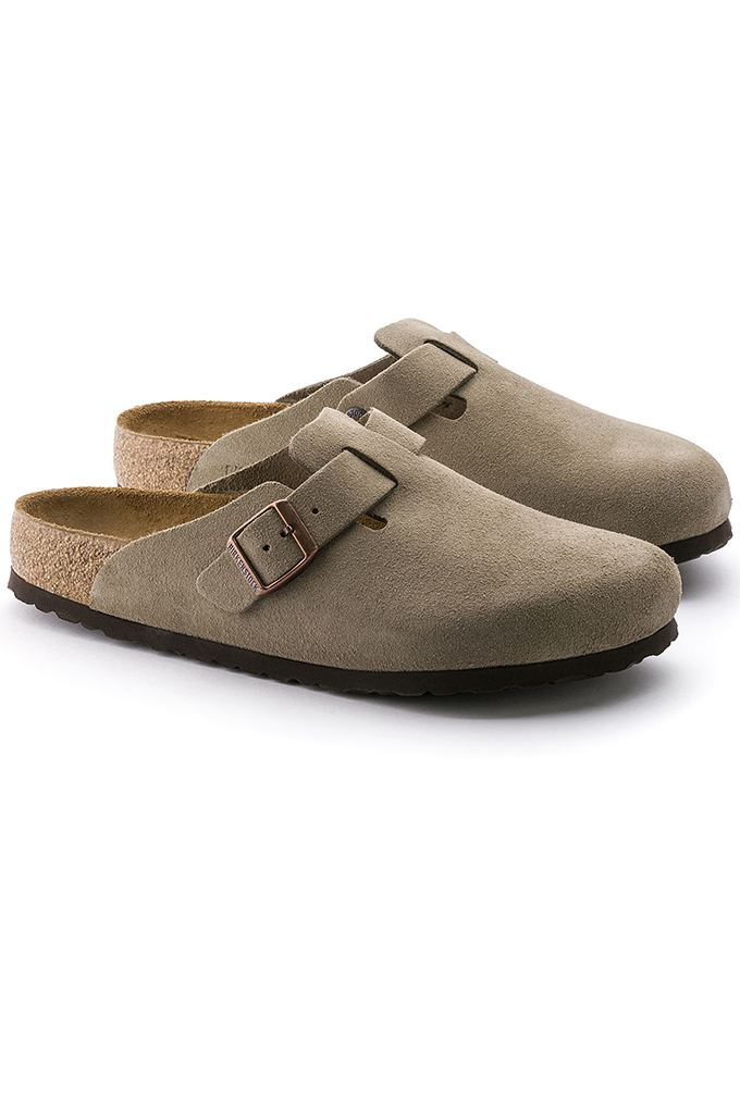 Birkenstock Boston Soft Footbed Suede Clogs Regular Fit