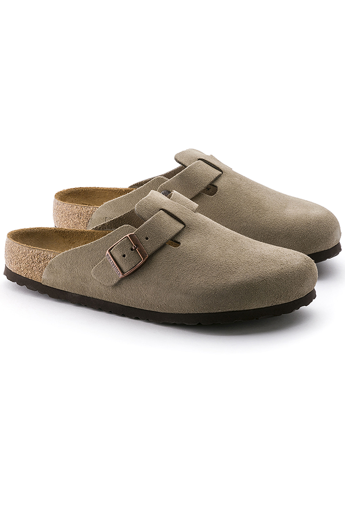 Birkenstock Boston Soft Footbed Suede Clogs Narrow Fit -