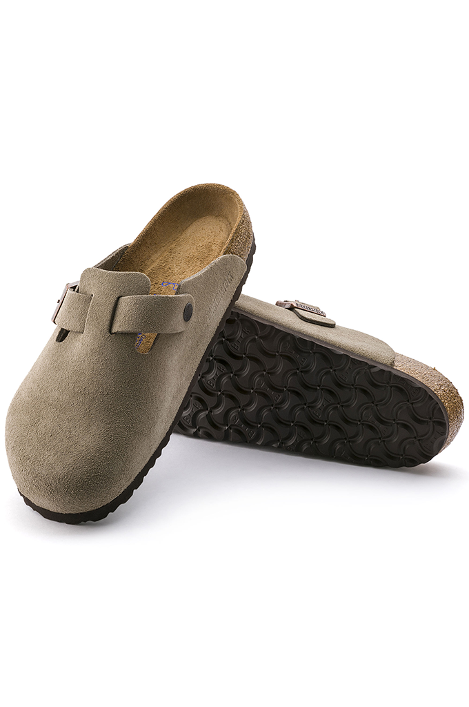 Birkenstock Boston Soft Footbed Suede Clogs Regular Fit