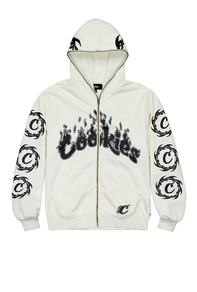 Cookies Slow Burn Pigment Dyed Zip Fleece Hoodie – Mainland Skate Cookies Slow Burn Pigment Dyed Zip Fleece Hoodie – Mainland Skate