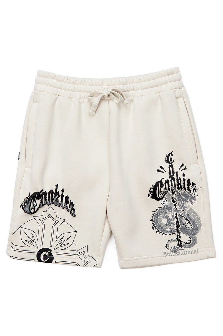 Cookies World On Fire Fleece Shorts