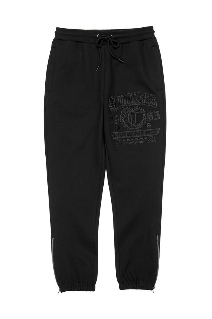 Cookie Paradise City Rhinestone Applique Fleece Pants