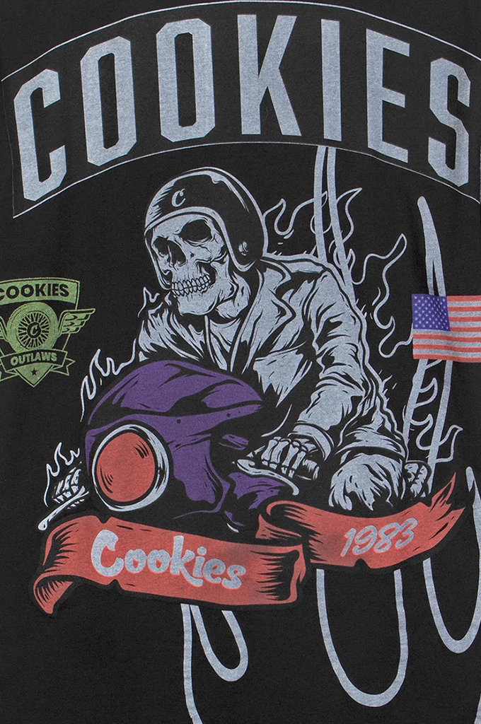 Cookies Outlaws Biker SS Knit Tee