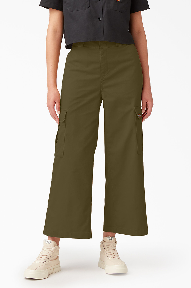 Dickies Women s Twill Crop Cargo Pants Mainland Skate Surf