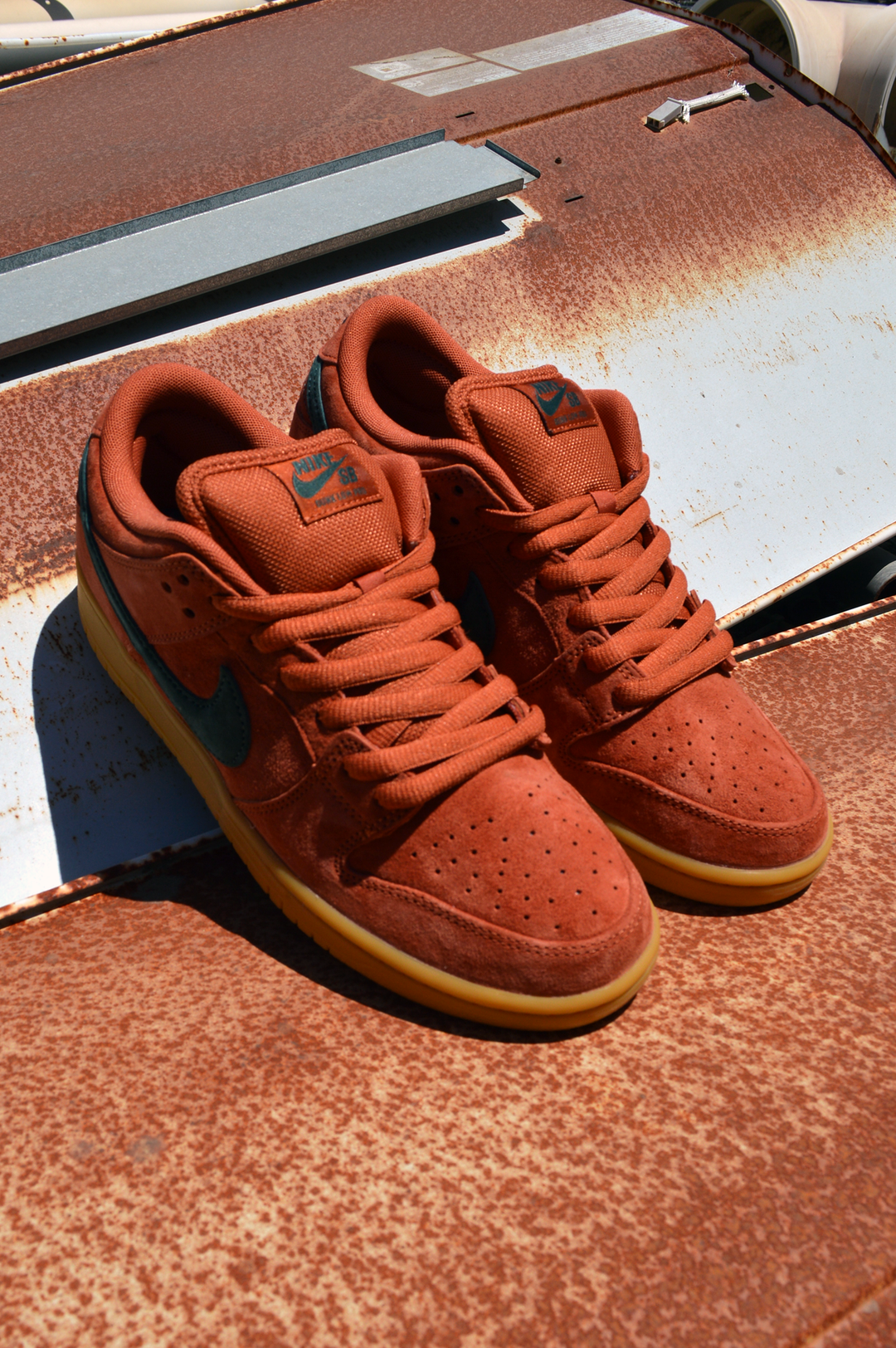 Orange suede nike shoes best sale