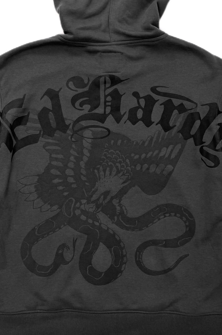 Ed Hardy Dragon Flame Men's Zip Hoodie