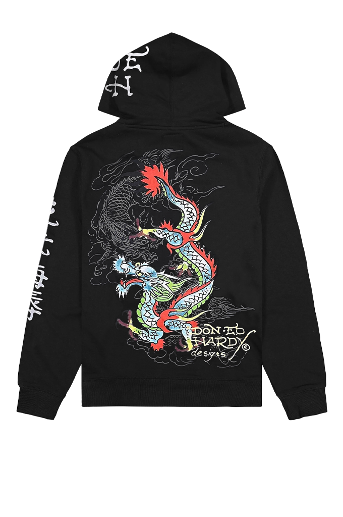 Ed Hardy Dragons Men's Pullover Hoodie