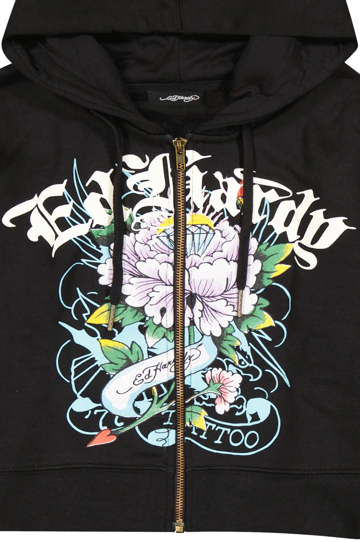 Ed Hardy Ice Flower Women's Zip Hoodie