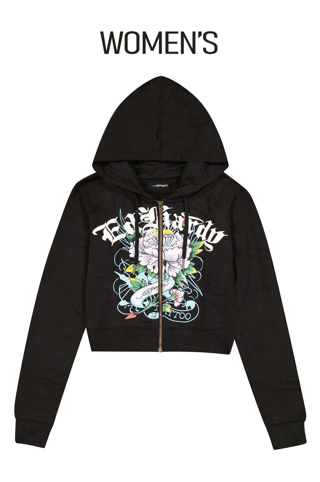 Ed Hardy Ice Flower Women's Zip Hoodie