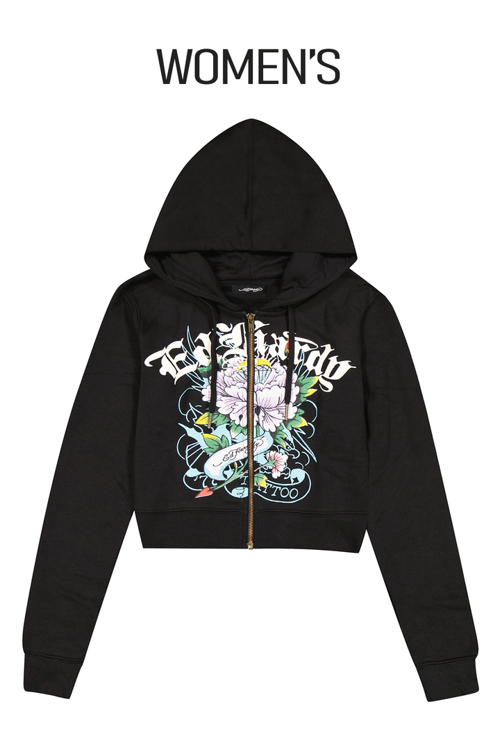 Ed Hardy Ice Flower Women's Zip Hoodie