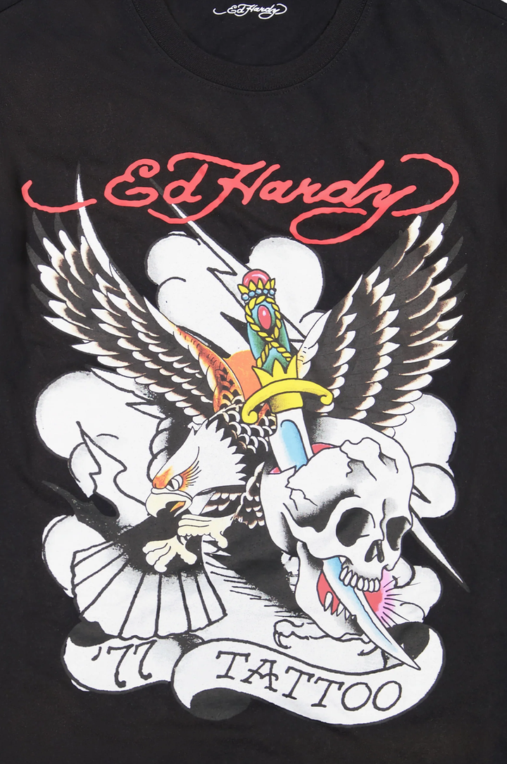 Ed Hardy 77 Eagle Men's Short Sleeve Tee