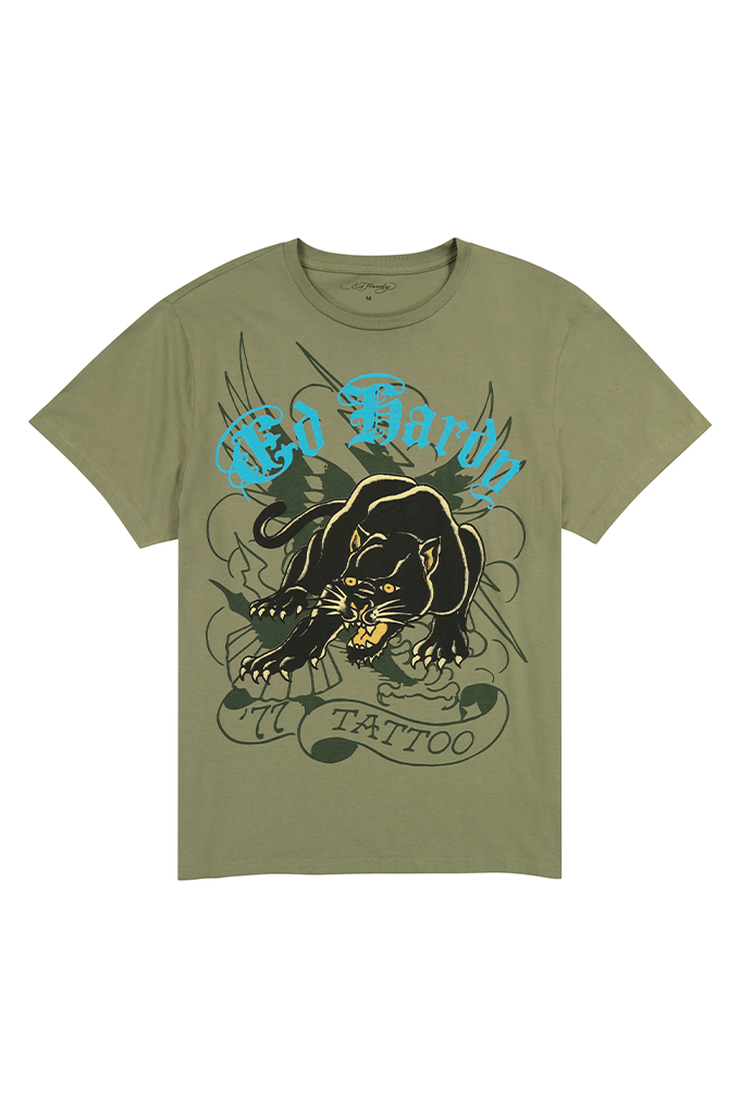 Ed Hardy Crouching Panther Men's Short Sleeve Tee