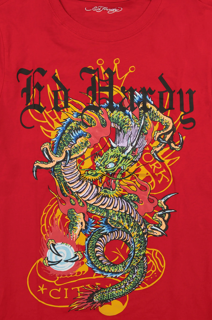 Ed Hardy Dragon Men's Short Sleeve Tee