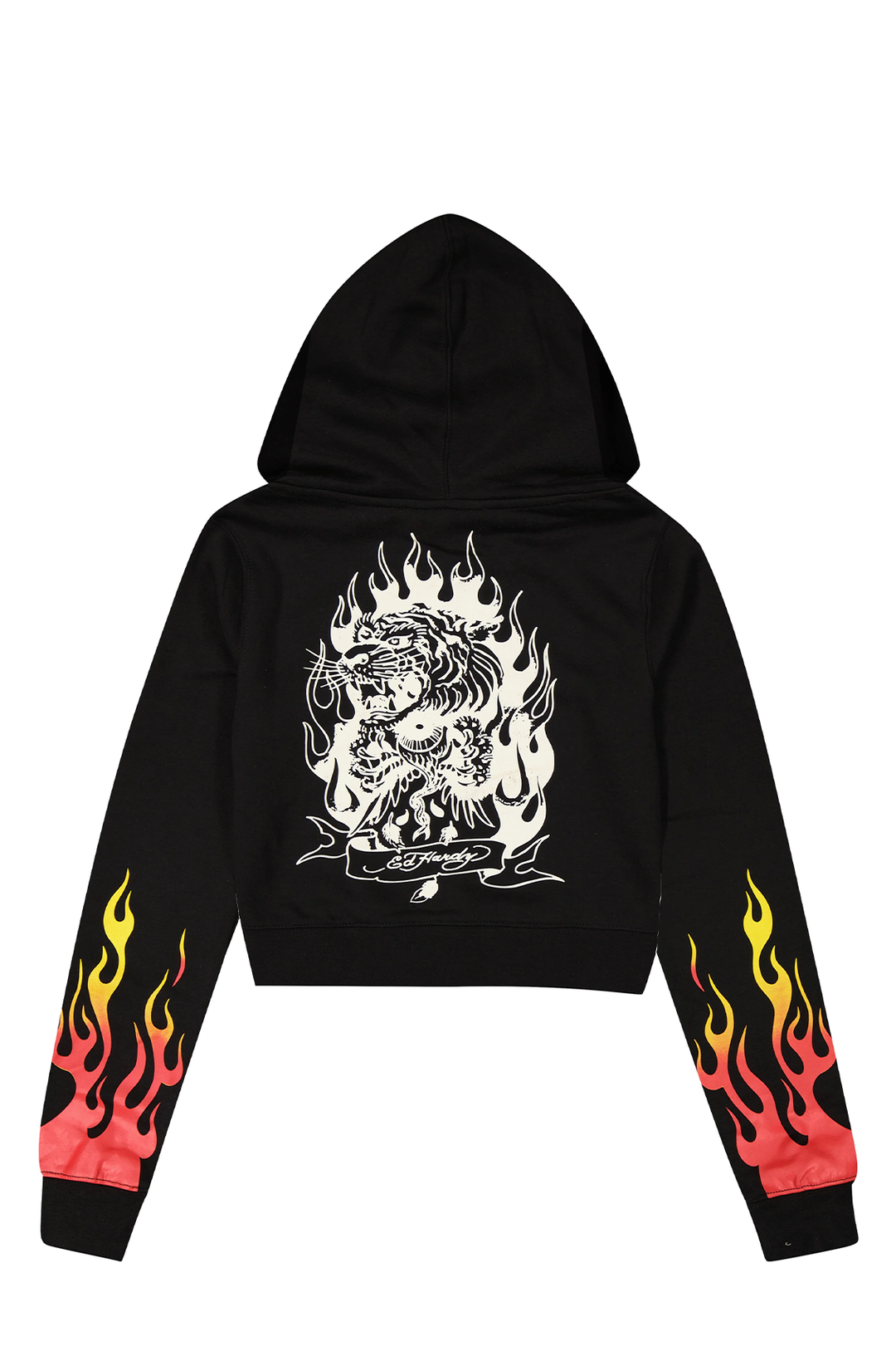 Ed Hardy Tiger Flame Women's Zip Hoodie