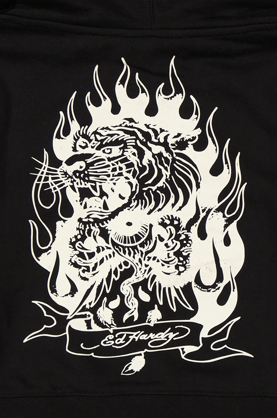 Ed Hardy Tiger Flame Women's Zip Hoodie