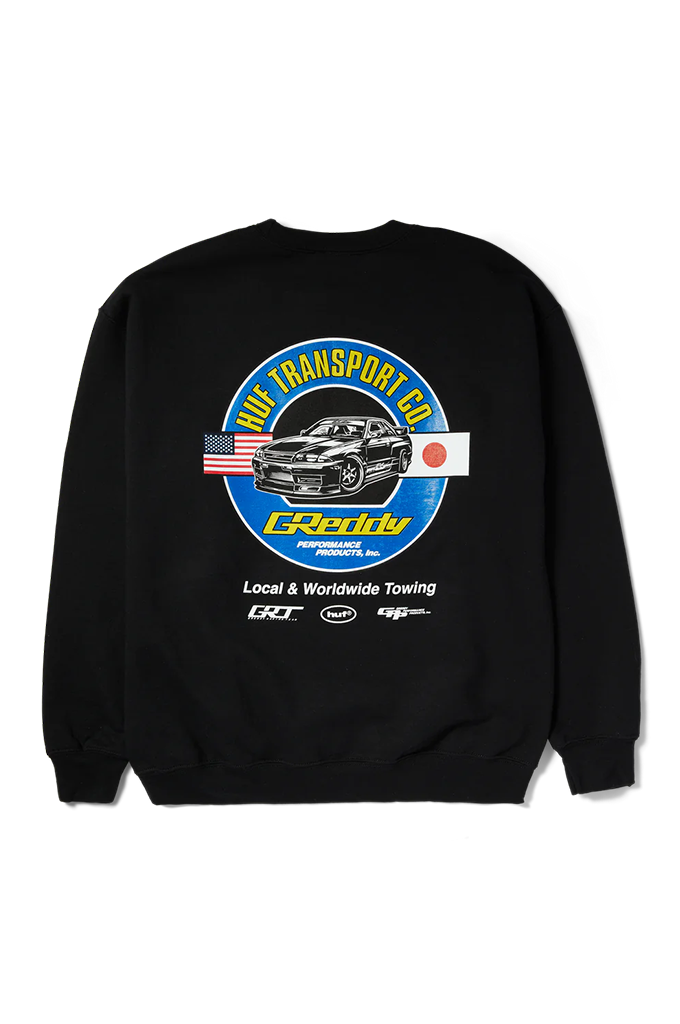HUF x GReddy Transport Crewneck Sweater