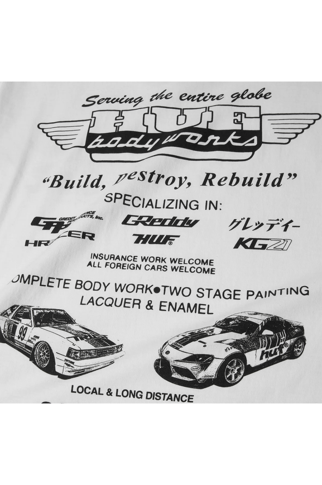 HUF x GReddy Body Works Tee
