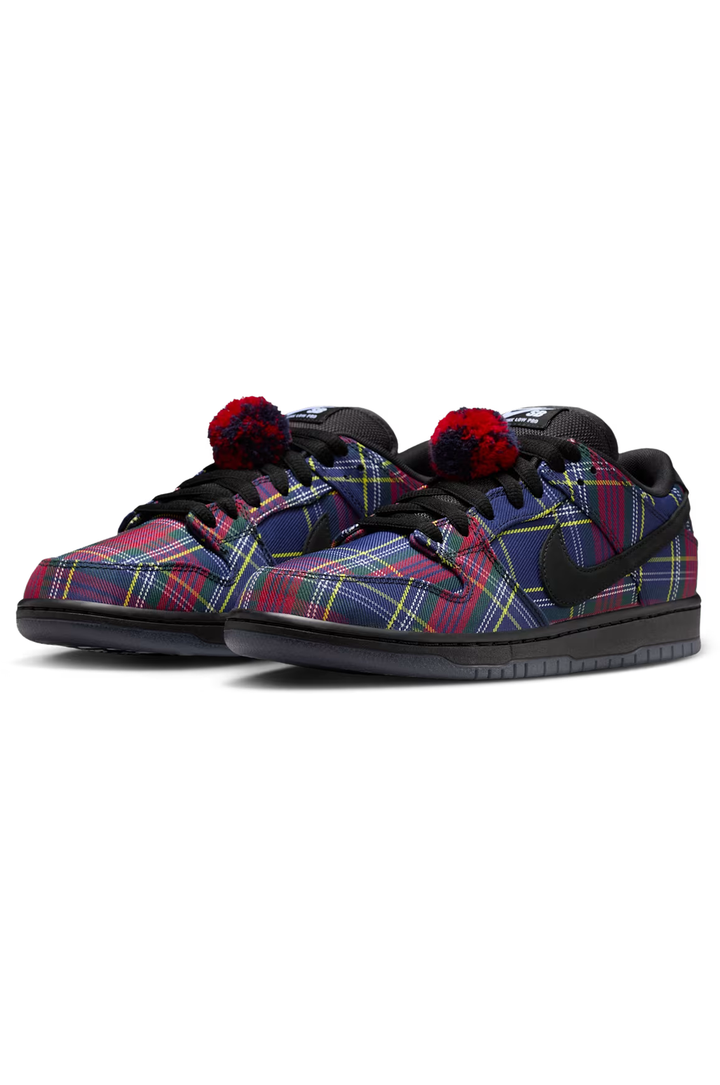 Nike SB Dunk Low "Nardwuar" University Red and Yellow Strike Skate Shoes