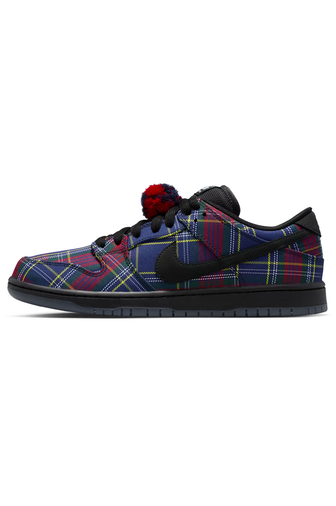 Nike SB Dunk Low "Nardwuar" University Red and Yellow Strike Skate Shoes