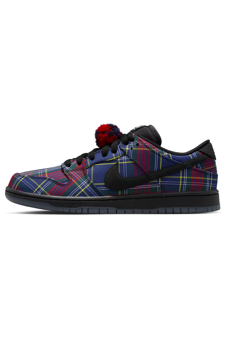 Nike SB Dunk Low "Nardwuar" University Red and Yellow Strike Skate Shoes