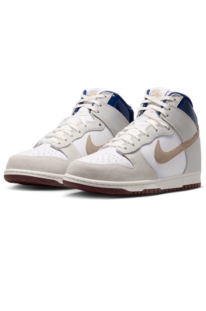 Beyond Store x Nike SB Dunk High Pro Quickstrike Skate Shoes (White/Ivory-Sand Dune)