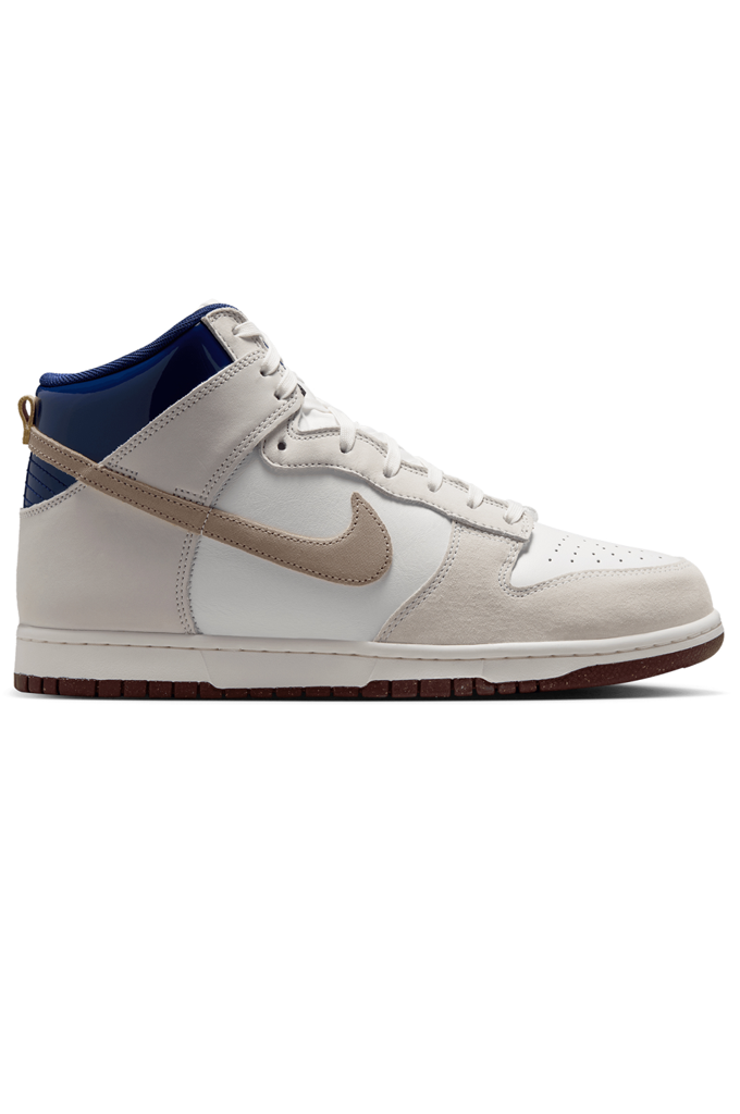 Beyond Store x Nike SB Dunk High Pro Quickstrike Skate Shoes (White/Ivory-Sand Dune)