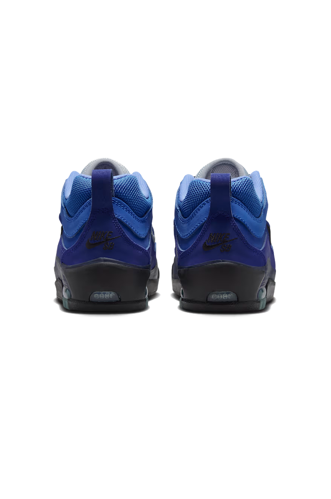 Nike SB Air Max Ishod Skate Shoes (Blue Void/Metallic Silver)