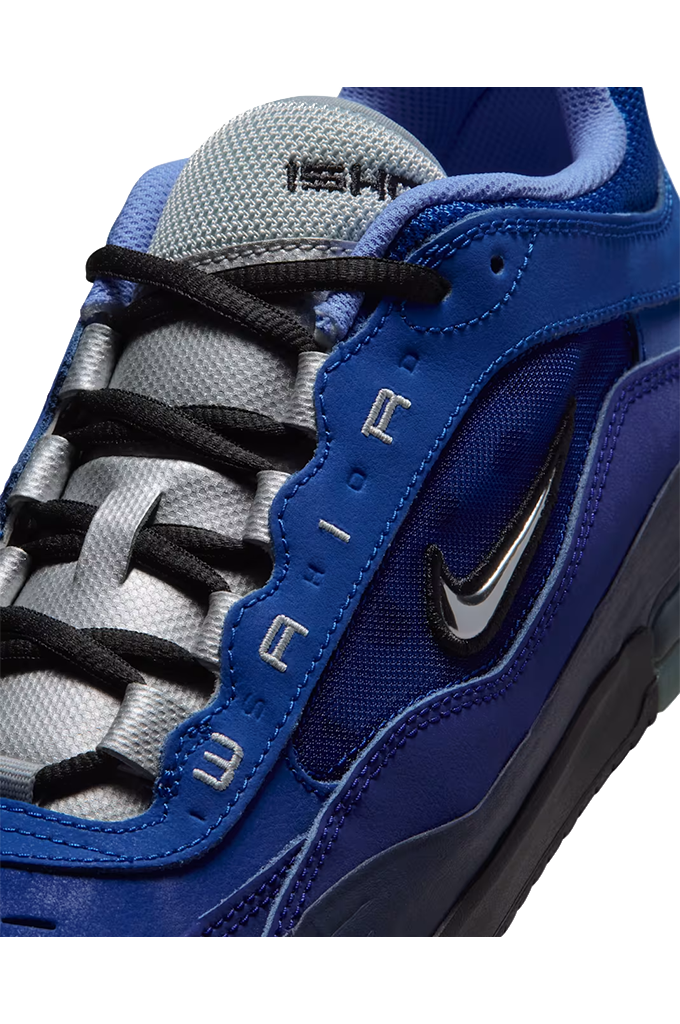 Nike SB Air Max Ishod Skate Shoes (Blue Void/Metallic Silver)