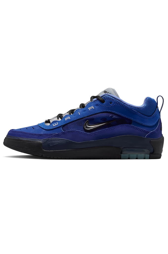 Nike SB Air Max Ishod Skate Shoes (Blue Void/Metallic Silver)