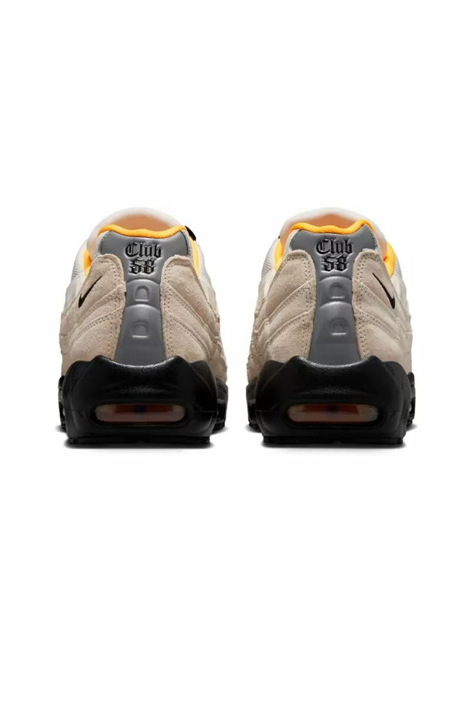 Nike SB Air Max 95 'Club 58'
Shoe in Sail and Laser Orange on white background