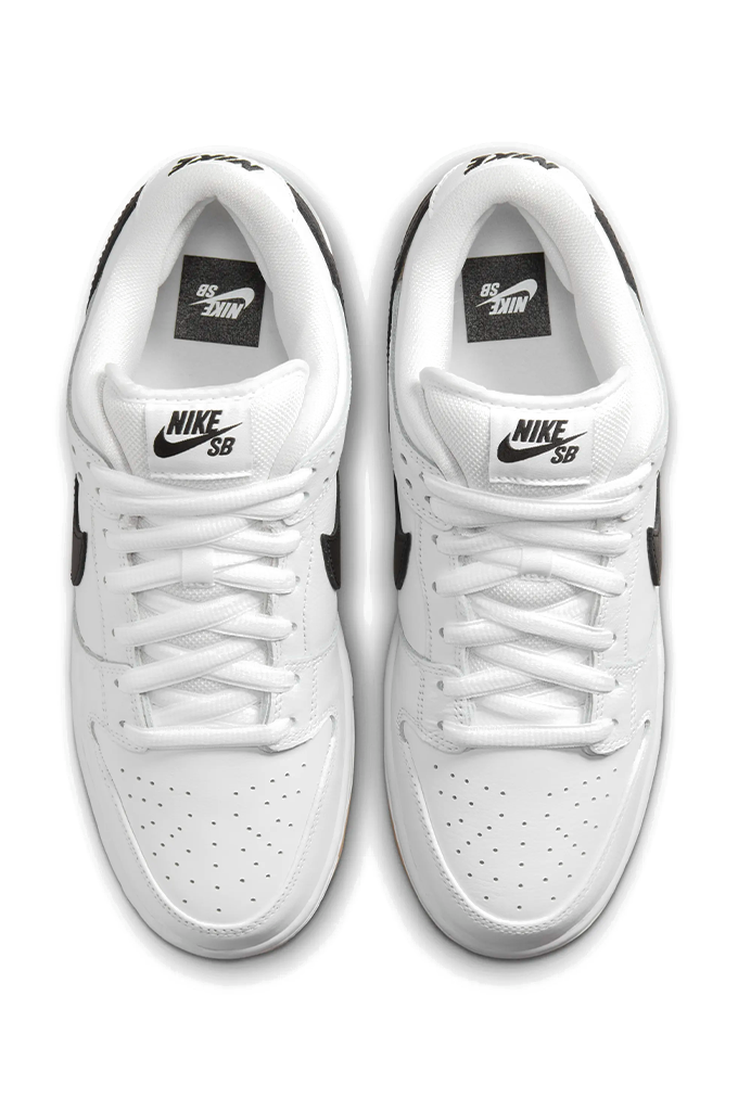 Nike SB Dunk Low Pro White Black White Gum 12