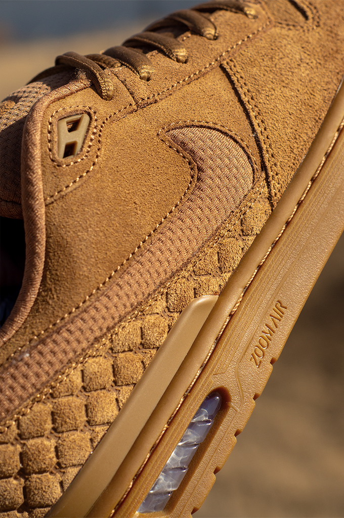 Nike SB Paul Rodriguez Zoom Air Low Light British Tan "Wheat" Skate Shoes