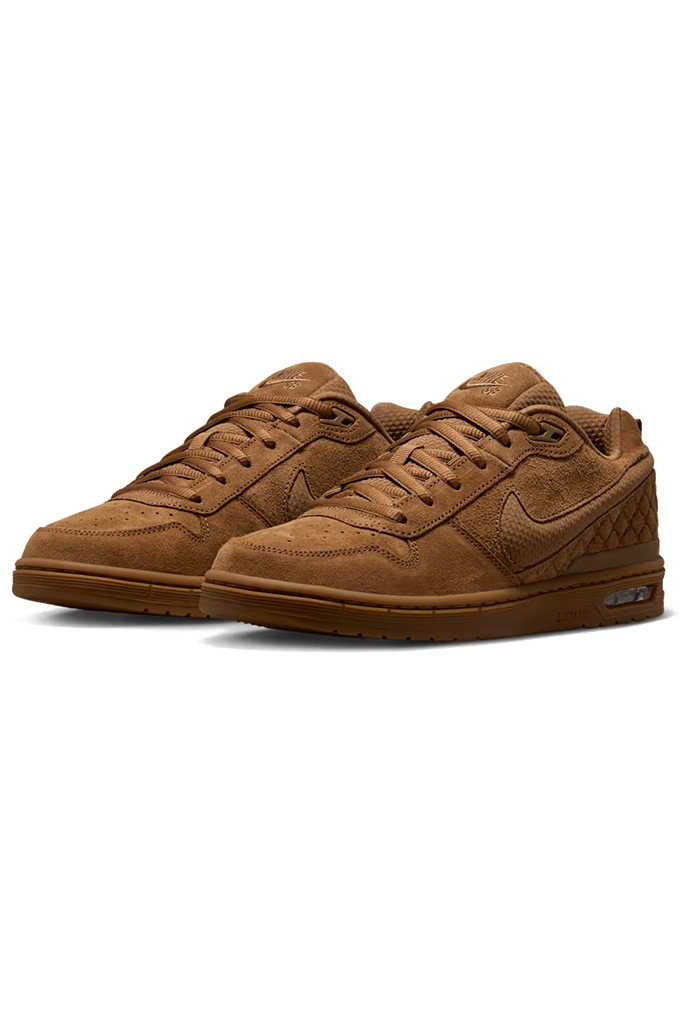 Nike SB Paul Rodriguez Zoom Air Low Light British Tan "Wheat" Skate Shoes