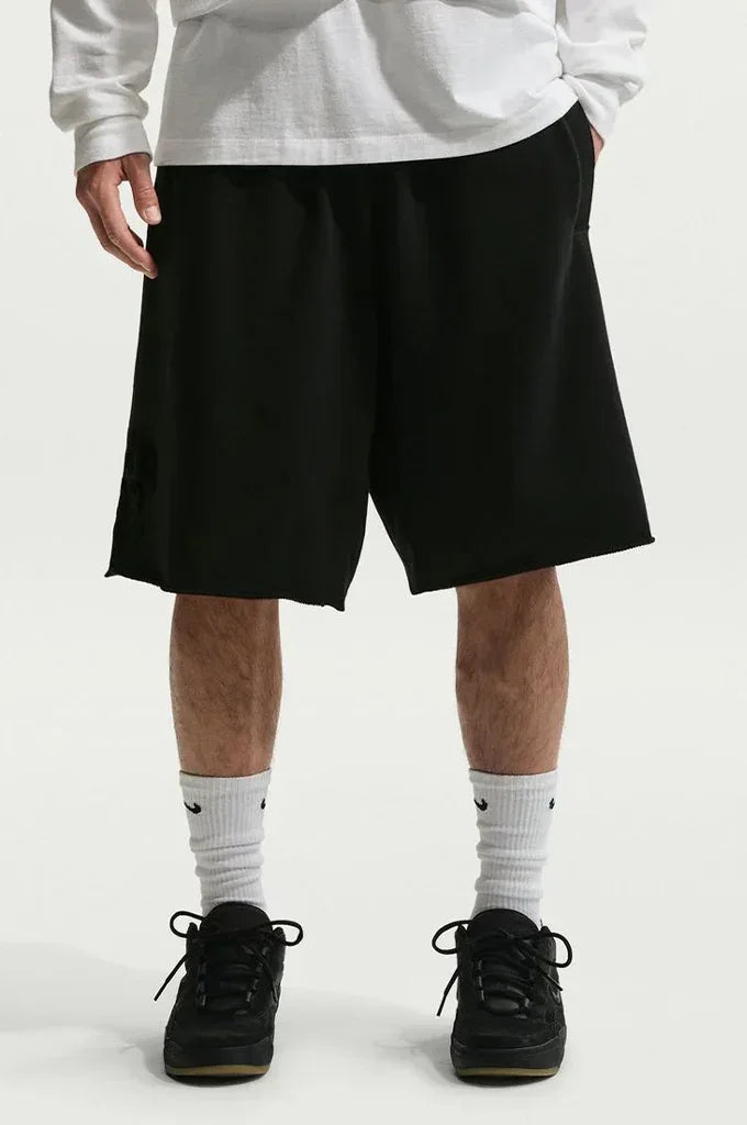 Nike SB Graphic Skate Fleece Shorts - Cool Grey/Heather-White